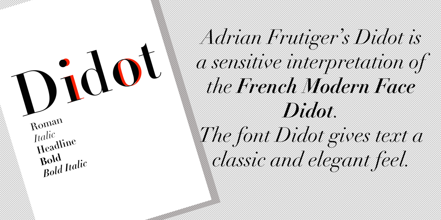 Example font Linotype Didot #3